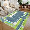 Tappeto Gioco per Bambini Scena di Arrivo Aereo Tappeto 3D Tappeto Pista di Atterraggio Aeroporto Interattivo per Soggiorno Camera da Letto Bambini Asilo