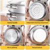 Stainless Steel Single/Double-Layer Steamer Basket Strainer Pot Steaming Grid Thickened Generic Food Steam Rack Home Cooking