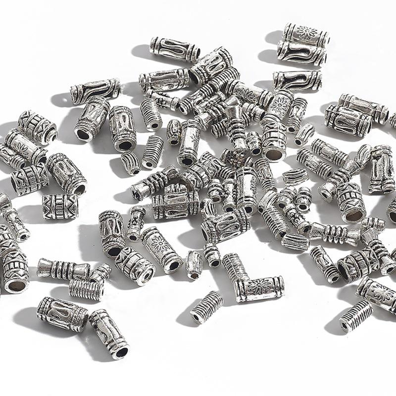 

DIY Alloy Cylinder Spacer Beads & Caps for Bracelets & Necklaces