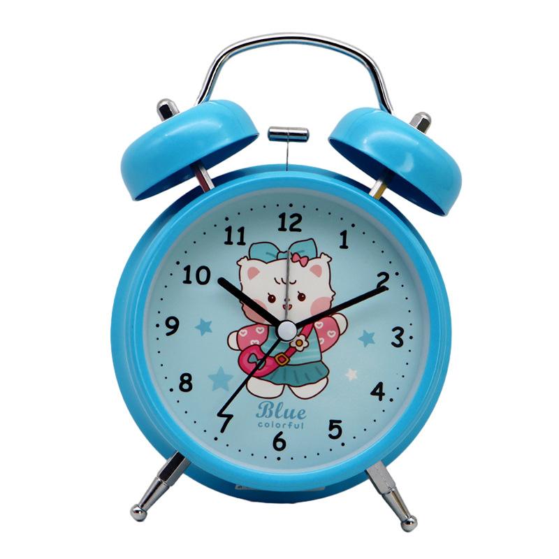 Rabbit Small Alarm Clock To Get Up Artifact Girls Special Students with Cute Primary School Students Cartoon Large Alarm Clock Children's Clock