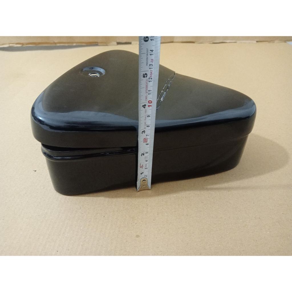 VINTAGE BSA,ARIEL TRIANGULAR TOOL BOX BLACK PAINTED STEEL |Fit For