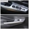 Car Inner Door Armrest Window Glass Lift Button Panel Cover Trim Matte Accessories For Nissan Navara NP300 / Terra 2017 -