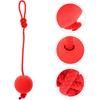 ABOOFAN Dog Ball On a Rope Rubber Rope Balls Tug Ball Toy for Medium and Small Dog Chew, Pull, Throw, Tug
