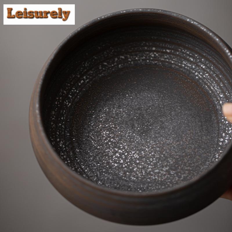 900ml Antique Coarse Pottery Jianshui Washing Cup Bowl Water Washing Slag Tank Household Chaxi Tableware Accessories Ornaments