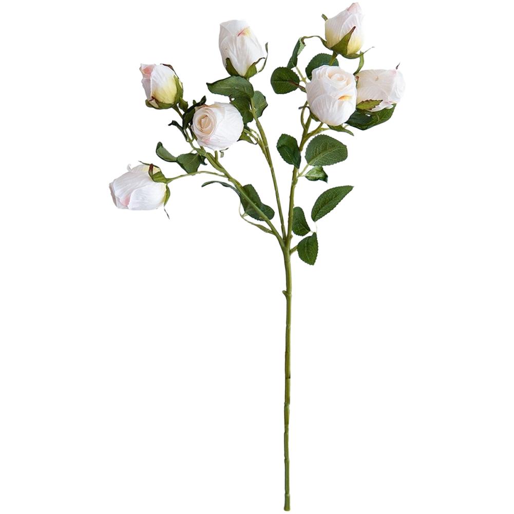 Wedding Decor Silk Rose Bouquet Faux Flower Bunch Realistic Faux Rose Decoration Artificial Flower Autumn Pink белый