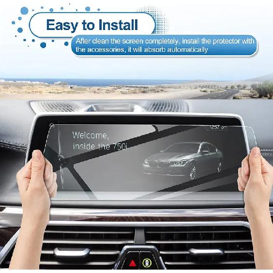 For    BMW 7-series Screen Protector 10.2-inch GPS Navigation Touch  Display Screen Tempered Glass Protector,