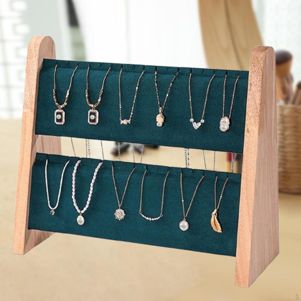 Stojak Ekspozycyjny na Naszyjniki Stojak do Przechowywania Łańcuszków Bransoletek Organizer na Biżuterię na Blat