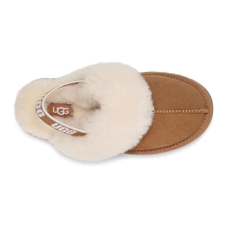 Nye UGG Sklisikre Demping Barnetøfler Brun Tenåringer 1130395K-CHE