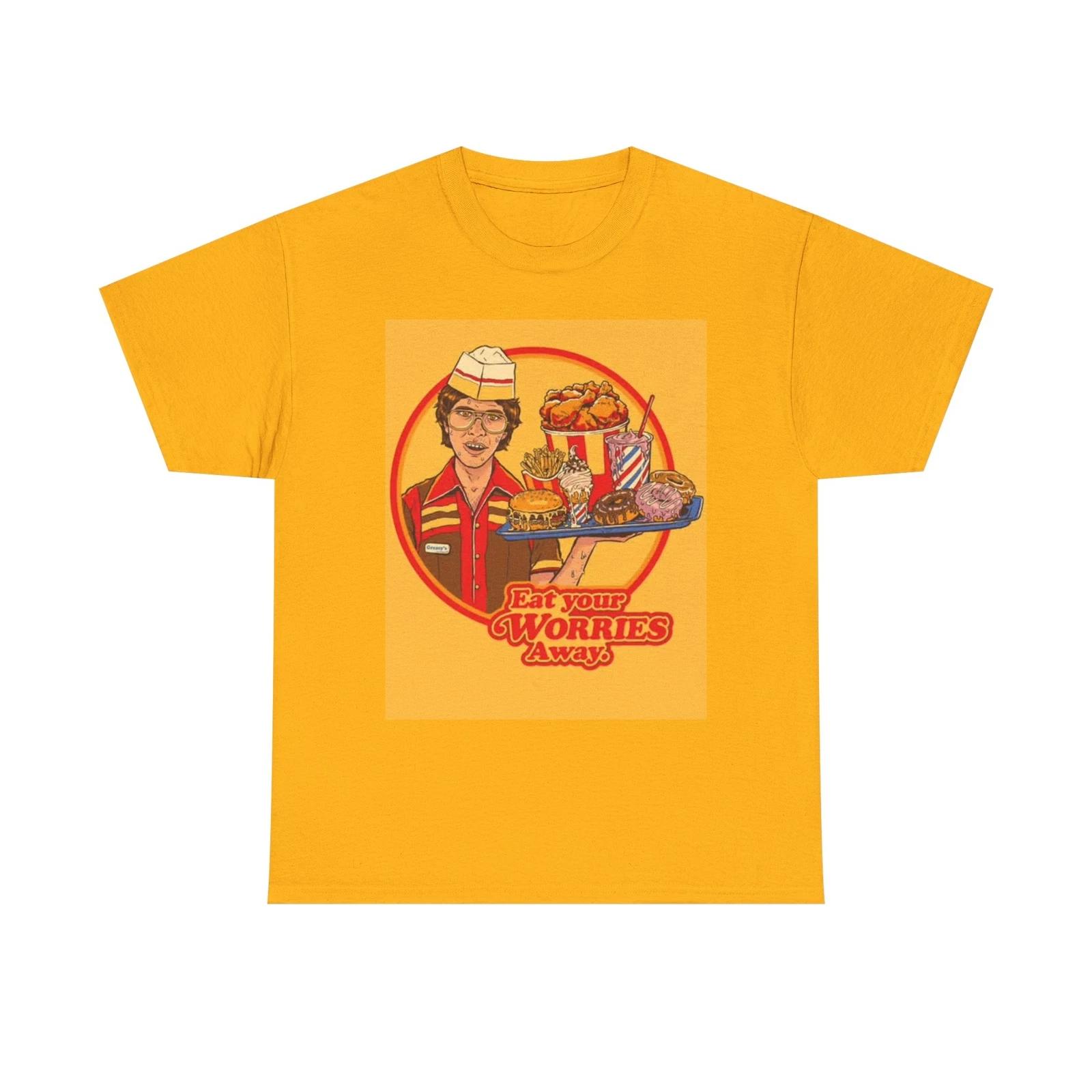 Men s and Women s T-shirts Eat your Worries XS