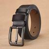 Retro Men Wide Belt Zinc Zinc Alloy Jeans Waistband Adjustable PU Leather Belt  Party