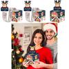 Christmas Santa Claus Gift Box With Deep Blue Color For Holiday Party Decor