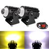 Motocykl Mini Driving Light Dual Colo do reflektora pomocniczego reflektora R ATV Scooter Moto Fog Light Akcesoria 12V