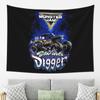Klassisches Monster Jam Muster Wandteppich Dekoration Kunst Ästhetische Wandteppiche für Wohnzimmer Schlafzimmer Heimwandtuch Wandbehang