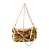 Elegant Sequined Handbag with Chain - Stylish Shoulder Purse for Special Events