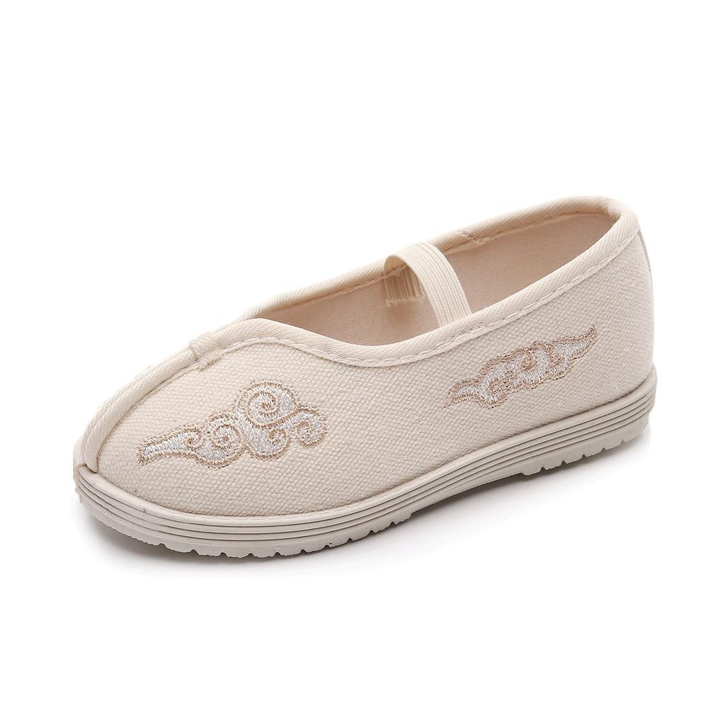 New Spring and Autumn Children's Hanfu Embroidered Cloth Shoes Embroidered Non-slip Soft-soled Casual Shoes