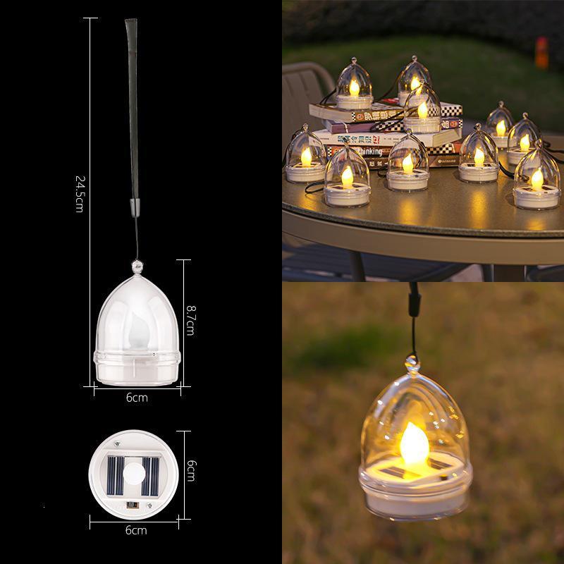 Solar Waterproof Outdoor Decorative Candle Lights for Yard, Garden, and Balcony