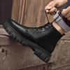 Men's High-top Large-size Short Boots, Motorcycle Boots, Versatile Shoes, Leather Boots