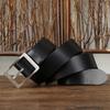 High-End Titanium Metal Transparent Dyeing Business Belt Men'S Leather Titanium Buckle First Layer Cowhide Fashion Versatile Dress Pants Belt