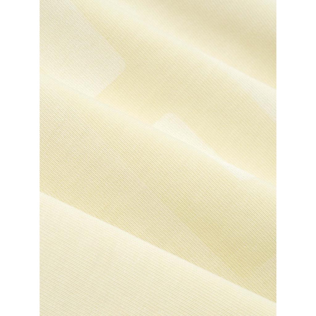 Fear of God Ss24 Ribbed Knit Crew Neck Short Sleeve T-Shirt Unisex Tops Lemon-Cream FG850-070JER-720