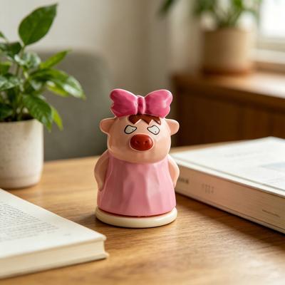 Zahnstocherbox mit staubdichtem Schweinchen-Deckel, großer Kapazität, hygienischer Aufbewahrungsbehälter, feuchtigkeitsbeständig, niedliches Schweinchen-Design, Zahnstocherhalter
