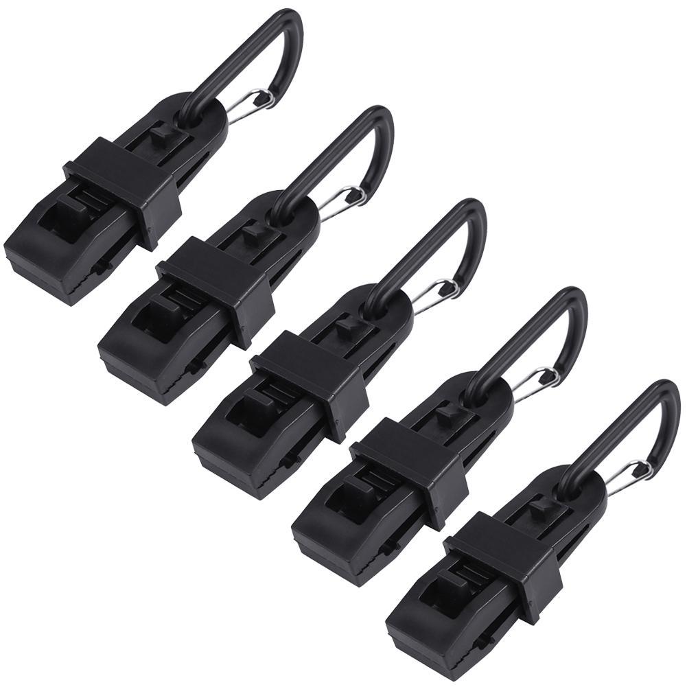 5pcs/set Tent Awning Wind Rope Clamp Outdoor Camping Plastic Clip ...