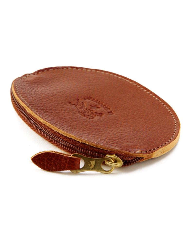 IL BISONTE Coin Case, Genuine Leather, Cowhide Leather, Unisex, Gray