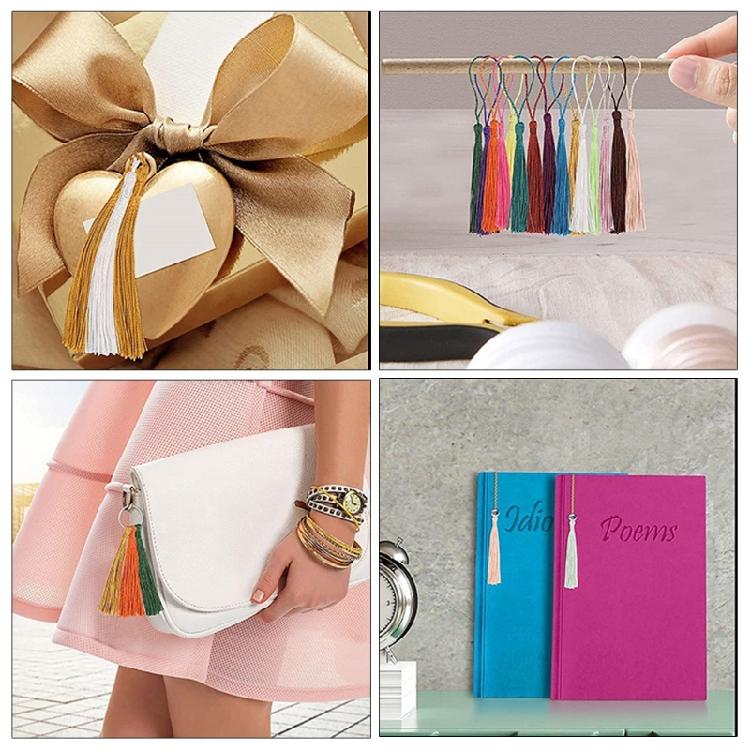 Segnalibro con Nappa 20 Colori Diversi Libri Portachiavi Orecchini Borse Ciondolo a Nappa