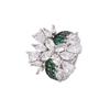 Jewelry Ring Color Treasure Red Corundum European and American Fashion Light Luxury Inlaid Women's Jewelry Premium Sense