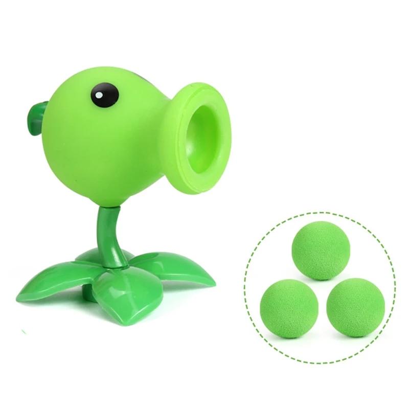 1pcs New Plants vs Zombies 2 Peashooter Coconut Cannon Genuine Game Scene Figure Ornaments Soft Silicone Birthday Gift For Kids