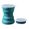 Portable Silicone Foldable Cup With Lanyard Heat Resistant Collapsible Cups Lid Folding Storage Travel Mug For Hot Water