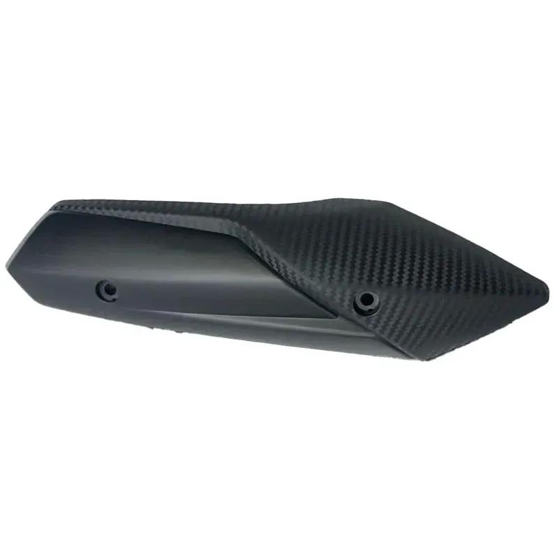 Carbon Fiber Shield Carbon Fiber Black Exhaust Pipe Shield Prevents Object Melting Protects Muffler From Dirt Bike Maintenance