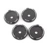 4Pcs Wheel Tire Parts Car Hub Center Covers Dust-proof ABS Plastic Hub Center Cover Black Silver Vehicle Rims Wheel Hubcap