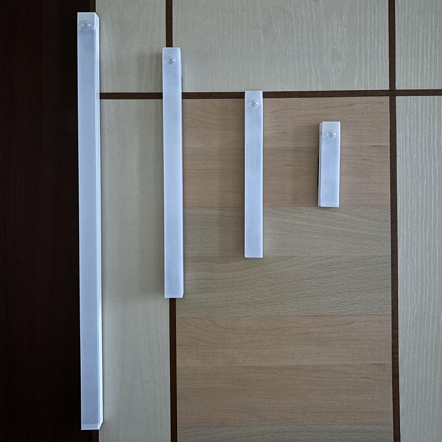 LED Motion Sensor Bar Light Wireless Induction Night Light USB Rechargeable Detector Lamp for Kitchen Cabinet Wardrobe Bedroom