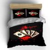 Playing cards with splashes. Bedding sets Duvet cover sets Duvet covers Pillowcases(1* Duvet Cover 2* Pillowcases without duvet insert)