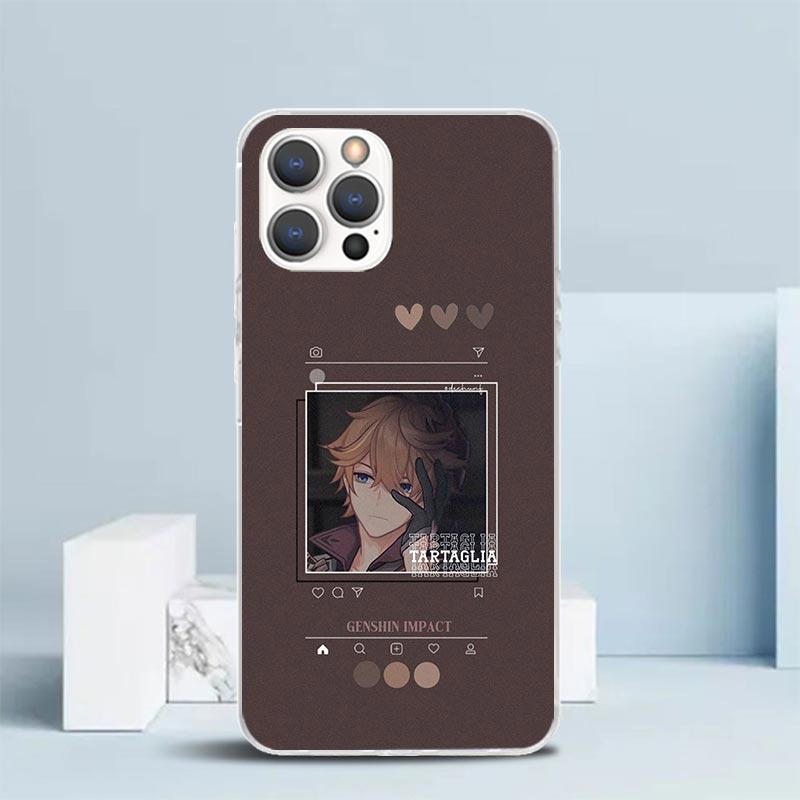 

Genshin Impact Cartoon Phone Case For IPhone 16 17 Air 16E 15 14 Plus 13 Mini 12 11 Pro Max 7 8 + SE 2020 Soft TPU Back Cover 16 iPhone 16