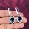 Blue Sapphire Earrings, Handmade Gemstone Earrings, 925 Solid Sterling Silver Earrings Antique Jewelry, For Engagement Gift
