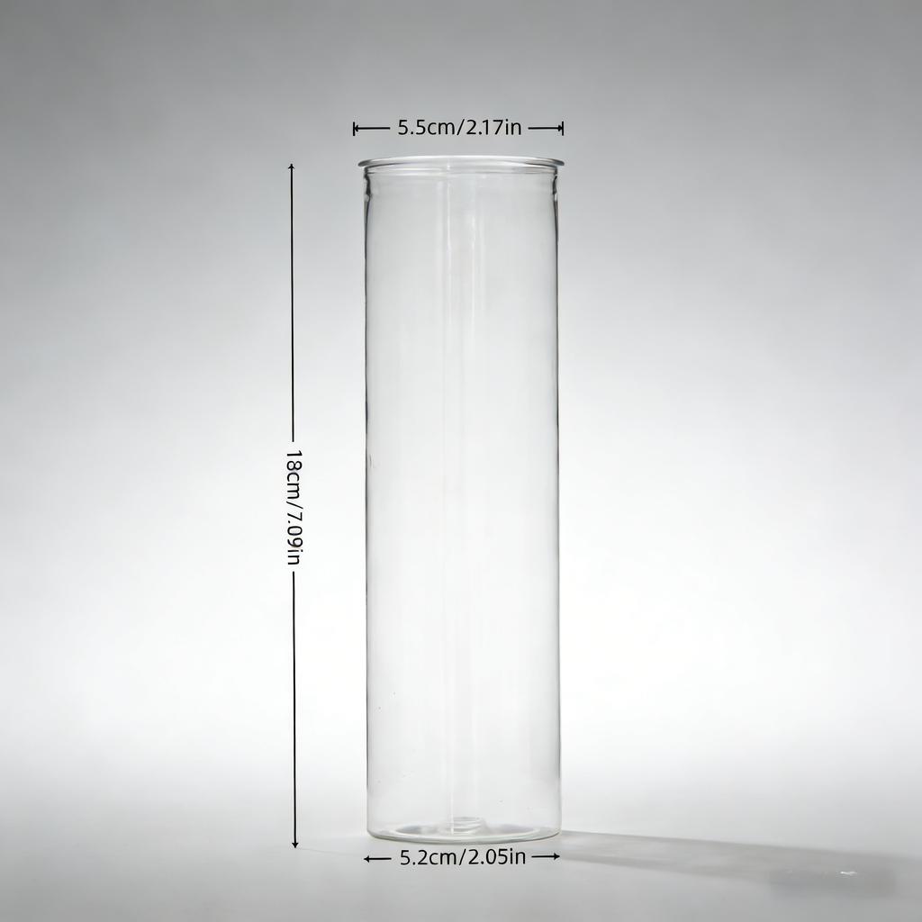 15pcs plastic cylindrical vases, high transparency vase set, suitable for simple desktop flower arrangement decoration bottles