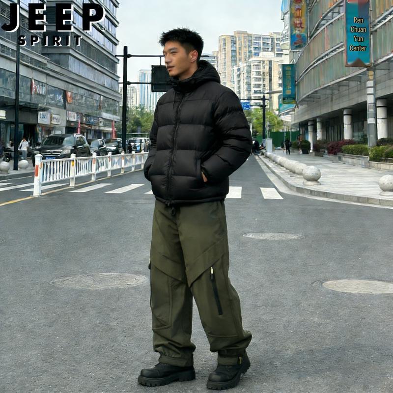 

JEEP SPIRIT Men s Fleece-Lined Outdoor Cargo Pants M