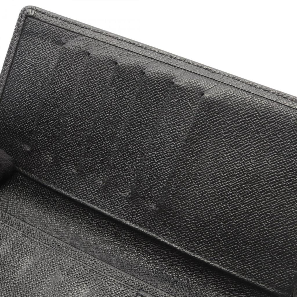 Used LOUIS VUITTON Porto Valeur Cartes Crdit Taiga Ardoise Bifoldpurse M30392 leather Black Used mens