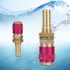 2 Stück M10 Rot Wassergekühlt & Gasadapter Schnellanschluss für WIG-Schweißbrenner
