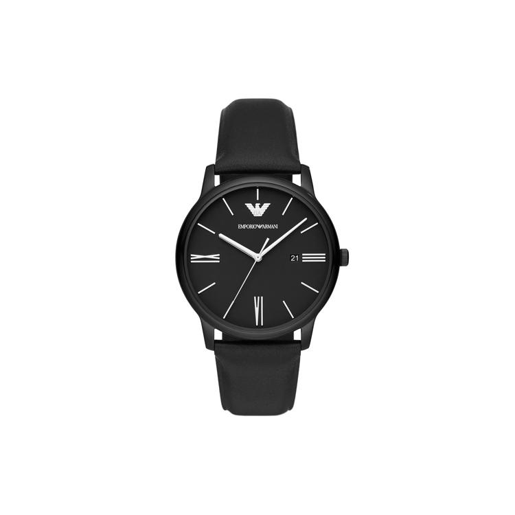 

EMPORIO ARMANI Wrist Watch Quartz Movement Leather Strap 42mm Black Dial Men s Watches 50m Water Resistant AR11573-CLG Black Dial