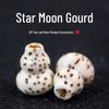 Star and Moon Bodhi Beads: Pure White High-Density 108 Bead Bracelet for DIY Prayer Accessories