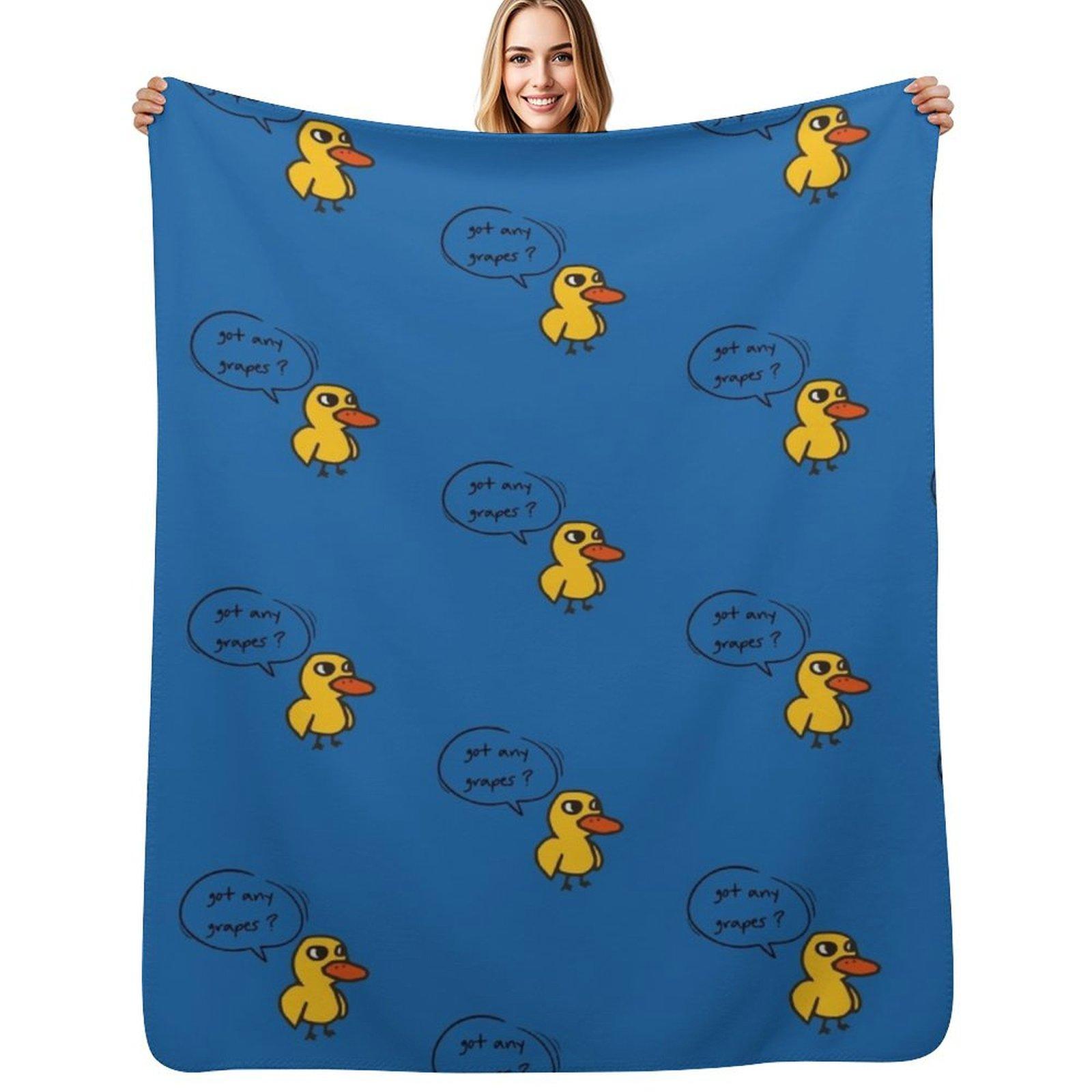 Cute And Funny Got Any Grapes - Got Any Grapes Throw Blanket Multi Use Warm Blanket for Living Room Bedroom Size: 75*100cm, Weight: 230 GSM