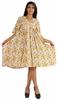 Moomaya Womens Short Kaftan Cover Up Night Dress Kaftan Gown Kimono