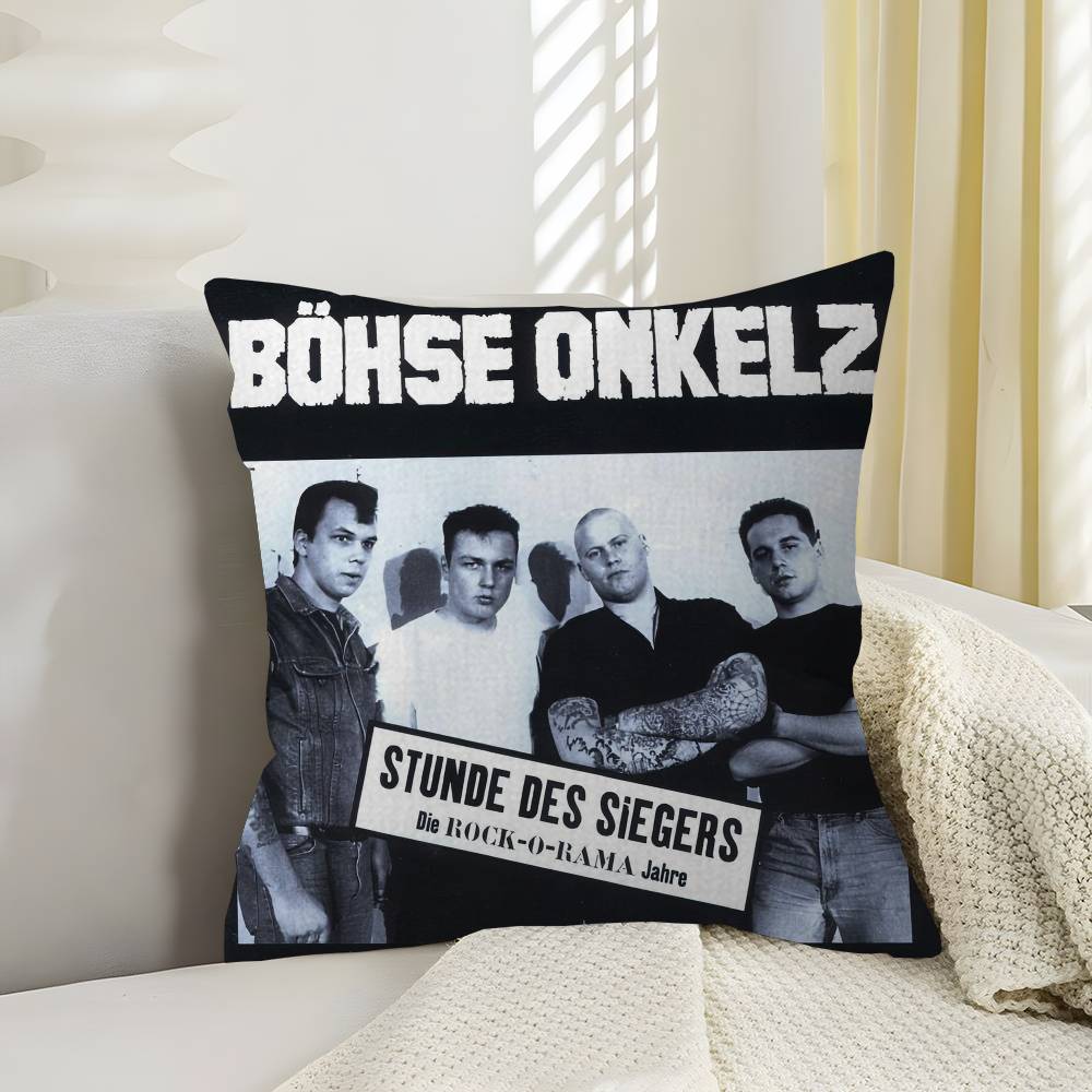 BBohse OOnkelz Band Cushion Cover Car Throw Pillow Case For Sofa Car Christmas Gift xcm xcm