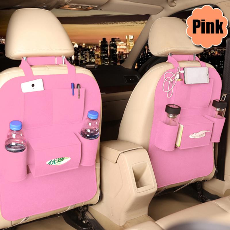 Car Universal Seat Back Organizer Multi-Pocket Storage Bag Tablet Holder Automobiles Interior Accessory Stowing Tidying