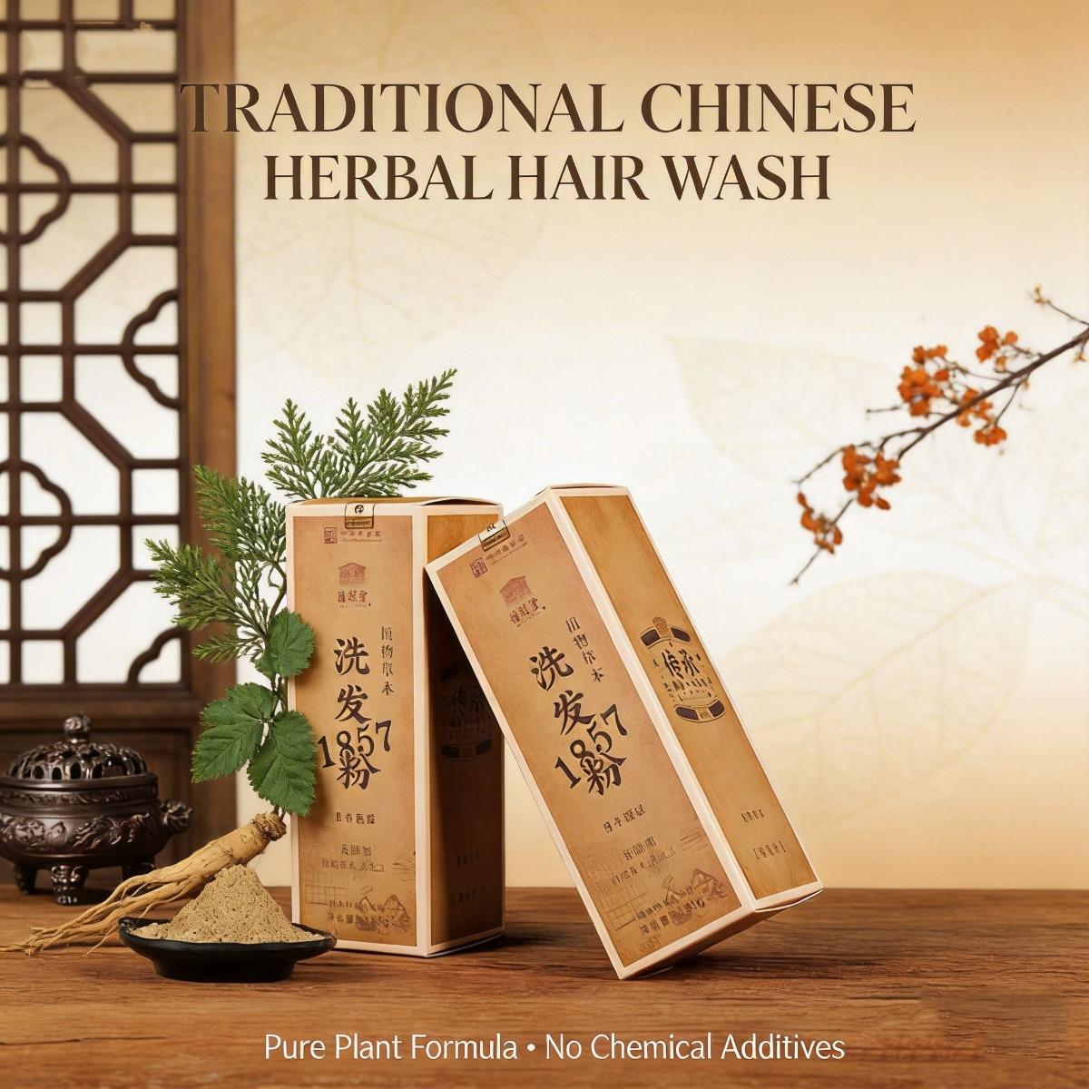 

Natural Pure Plant-Based Herbal Shampoo Powder, Regular Use Helps Improve Hair Loss, Control Excess Oil, Restore Natural Hair Smoothness and Shine