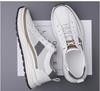 Spring New Shoes for Men Leather Casual Shoes Breathable Microporous Leisure Sport Shoes Youth Street Cool Sneaker