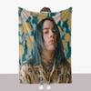 Thick Billie Eilish Blanket Double Sided Fuzzy Blanket Bedroom Supplies Lounge