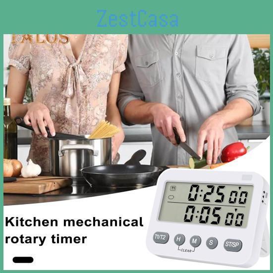 Timer Convenient Dual Battery Digital Powered Timer Memory Function Time Management Tool For Home Kitchen Sturdy